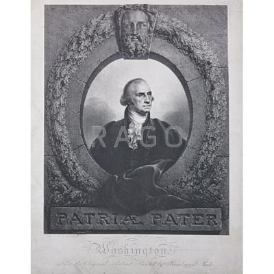 Appraisal: REMBRANDT PEALE American - Lithograph on paper portrait of George