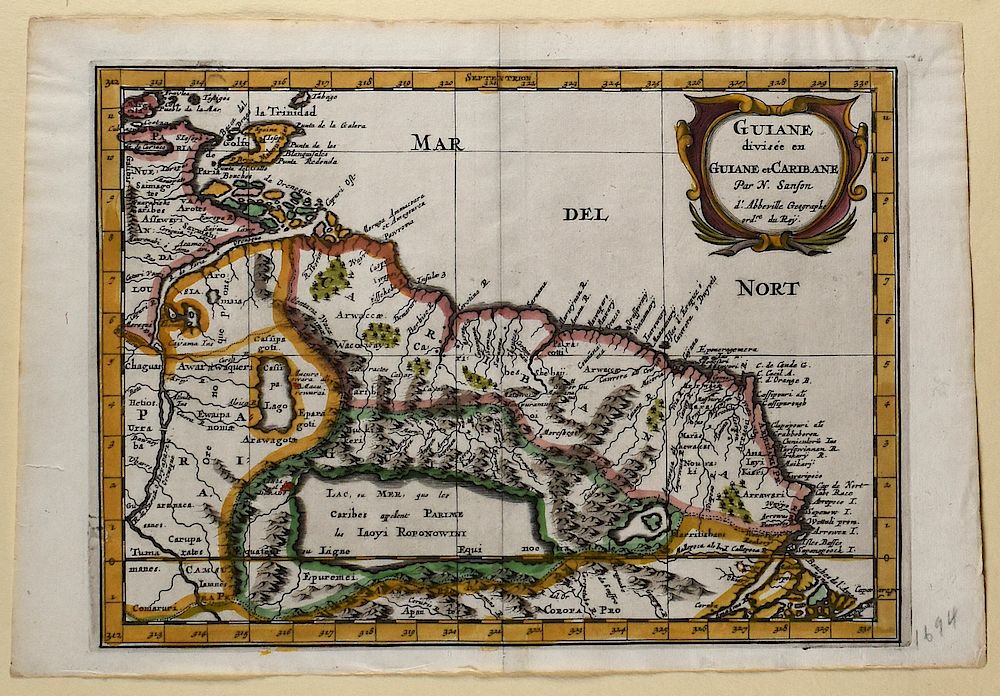 Appraisal: Grp Maps of South America and the Caribbean Sanson Hondius