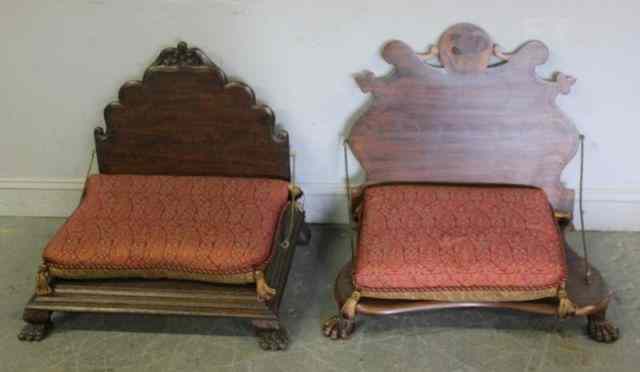 Appraisal: Pair of Folding Indian Chairs From a Larchmont NY estate