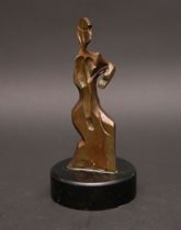 Appraisal: Gerry Geltman American -present This bronze sculpture is entitled Muse