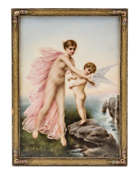 Appraisal: Sale Lot A German Porcelain Plaque painted to depict a