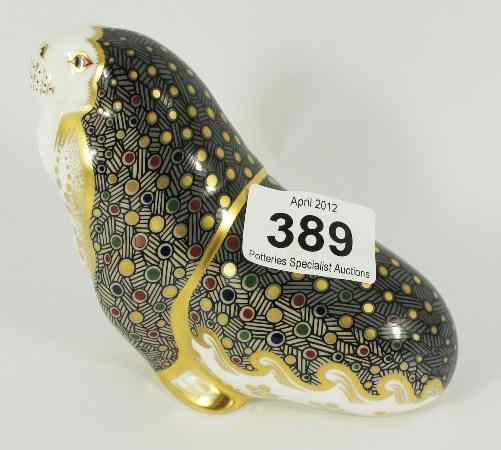 Appraisal: Royal Crown Derby Paperweight Russian Walrus Boxed