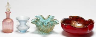 Appraisal: Pieces of Vintage Italian Art Glass Comprising two colorful Murano