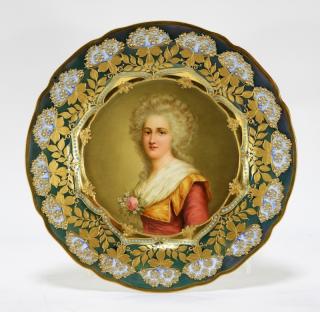 Appraisal: Royal Vienna Porcelain French Decorated Gilt Plate AUSTRIA FRANCE TH