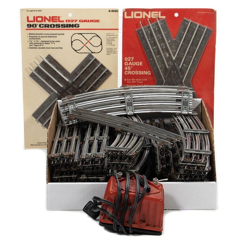 Appraisal: Lionel O- Track and XFMR Lionel small red transformer -