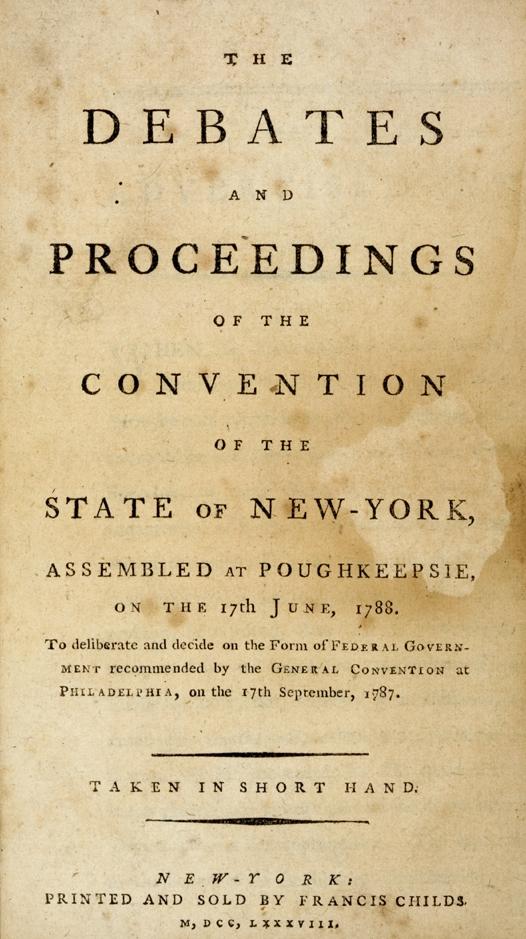 Appraisal: HAMILTON Alexander - and others The Debates and Proceedings of