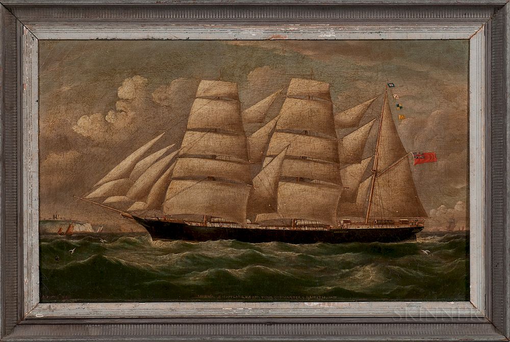 Appraisal: Richard Ball Spencer British - Portrait of the Barque Erinna