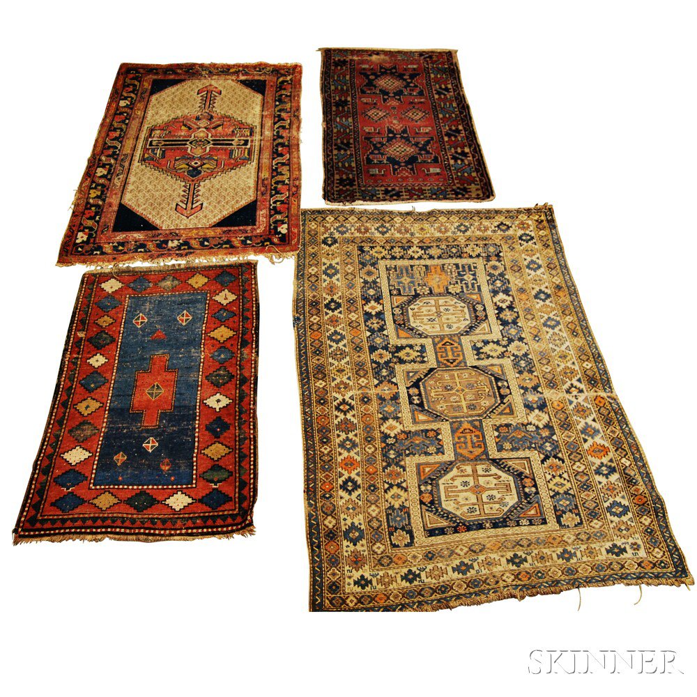 Appraisal: Four Oriental Rugs Southwest Caucasus Northwest Persia and Anatolia th