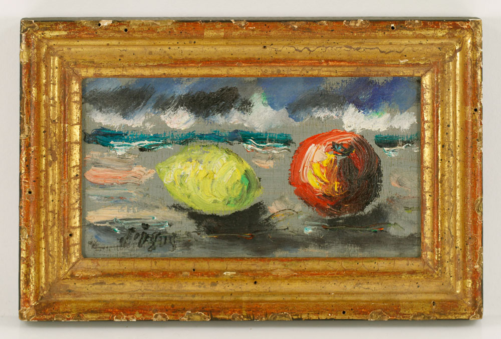 Appraisal: - Attr De Pisis Still Life with Fruit O B