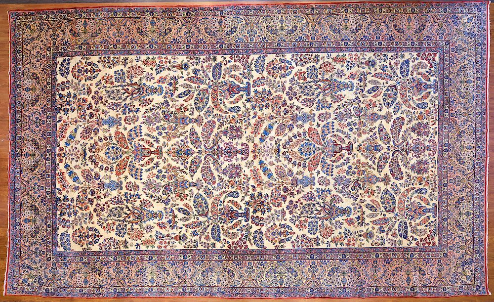 Appraisal: Antique Lavar Kerman Carpet Persia x first quarter- th century