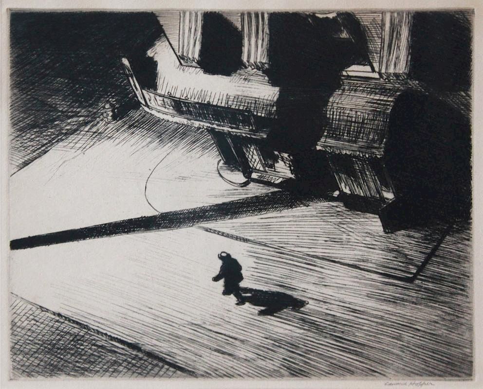 Appraisal: Edward Hopper - Edward Hopper - Night Shadows From Six