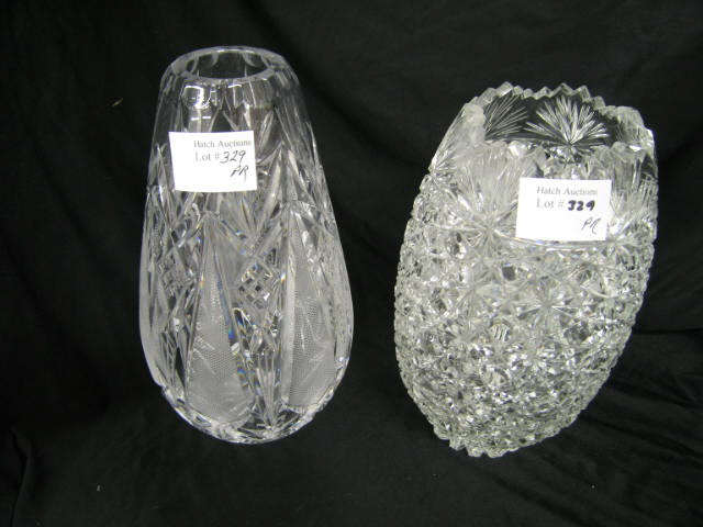 Appraisal: Cut Crystal Vases