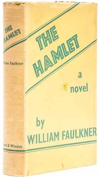 Appraisal: Faulkner William The Hamlet first English edition original cloth some