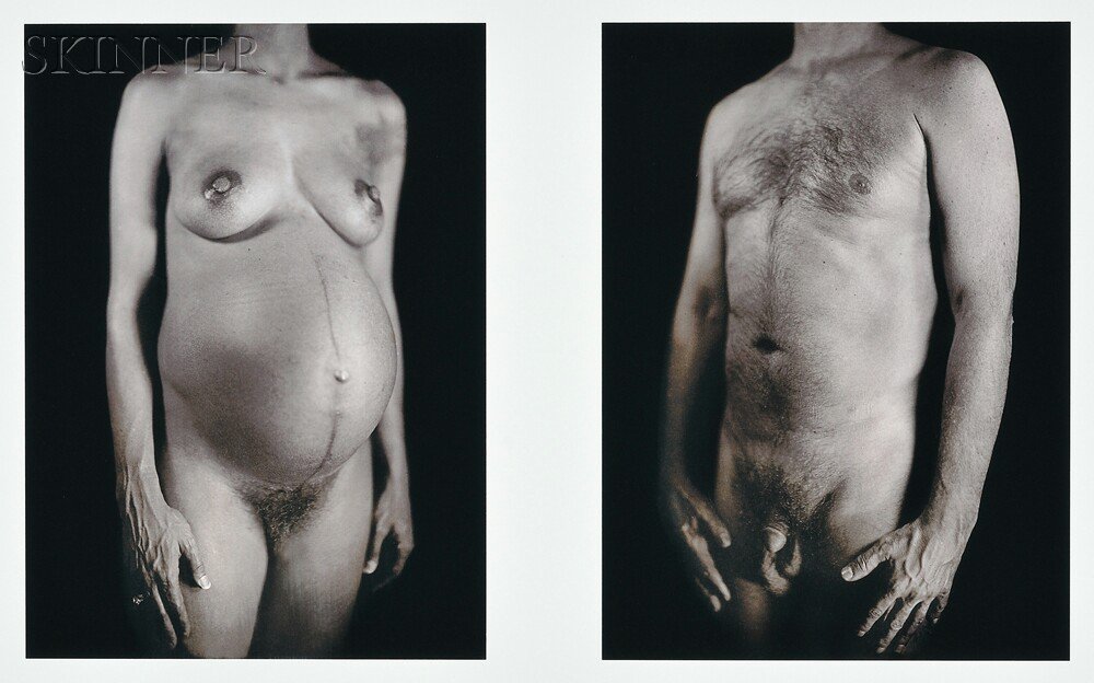 Appraisal: Chuck Close American b Untitled Diptych from the DOCTORS OF