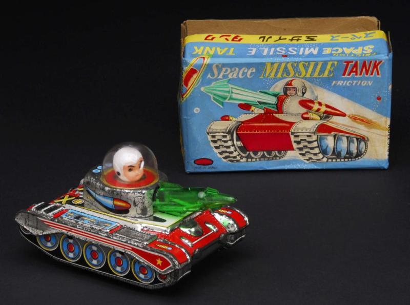 Appraisal: Space Missile Tank Toy Description Japanese Made by Daito Working