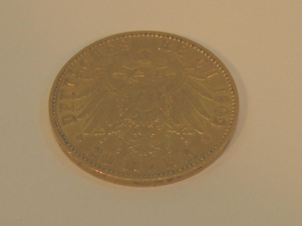 Appraisal: A gold twenty Mark coin