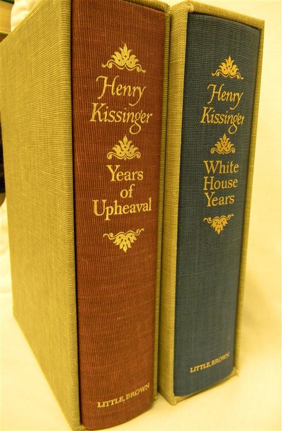 Appraisal: BOOKS Nixon Henry Kissinger Signed Limited books Years of Upheaval