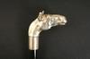 Appraisal: CANE - Sterling horse head handle hallmarked London maker RA