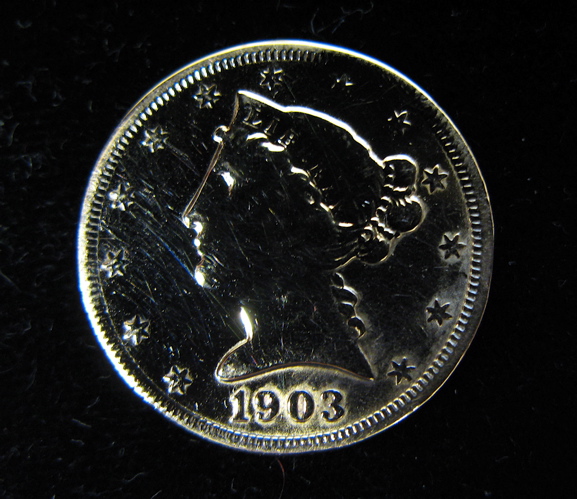 Appraisal: U S FIVE DOLLAR GOLD COIN Liberty head type -S