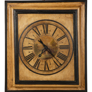 Appraisal: An English Painted Tavern Clock th Century Height x width