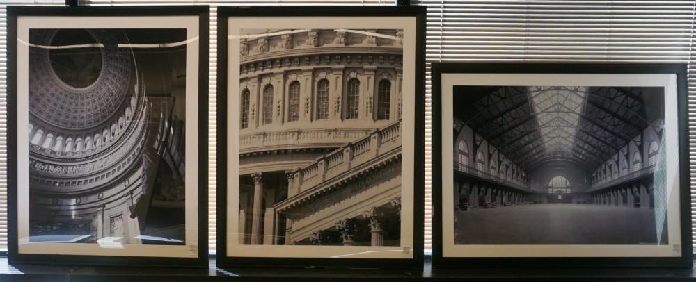 Appraisal: Three Reproduction Photographs of The Interior of The Armory of