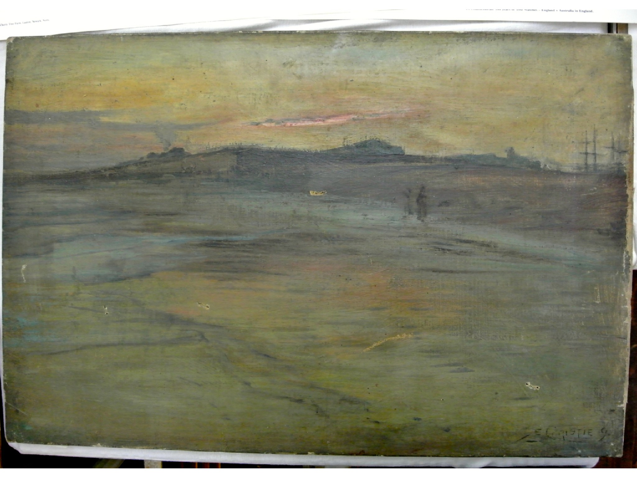 Appraisal: A late th century Glasgow School oil painting on canvas