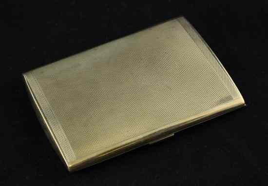 Appraisal: A Boodle Dunthorne ct gold cigarette case gross g in