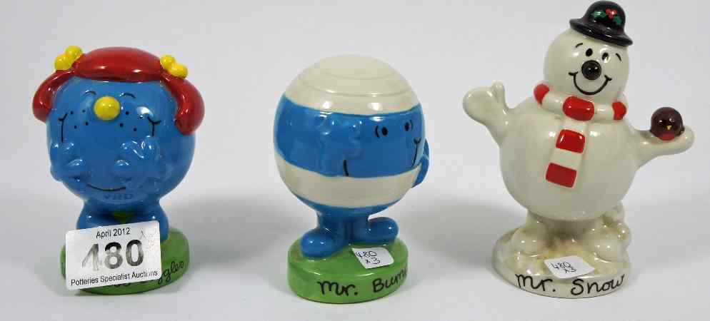 Appraisal: Wade Collection of Mr Men featuring Mr Bump Mr Snowman