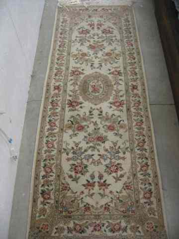 Appraisal: Tabriz Persian Handmade Rug floral on ivory field ' ''