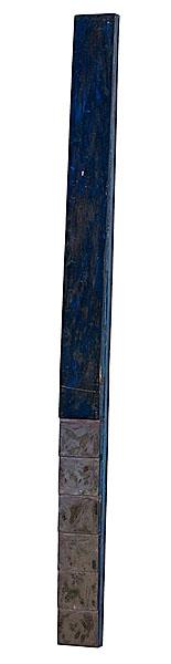 Appraisal: PILASTER I BY BRUCE ROBBINS AMERICAN B painted wood sculptre