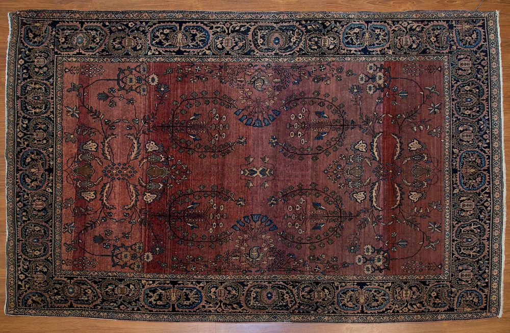 Appraisal: Antique Feraghan Sarouk Rug approx x Persia circa Condition Nice