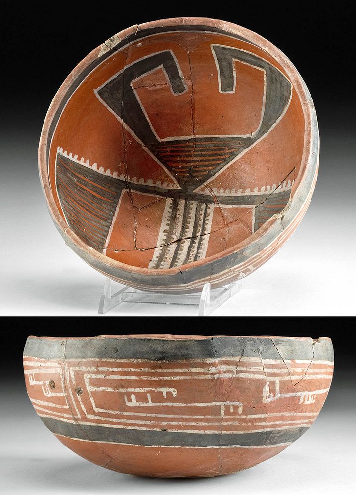 Appraisal: Anasazi Four-Mile Polychrome Bowl Native American Southwestern United States Arizona