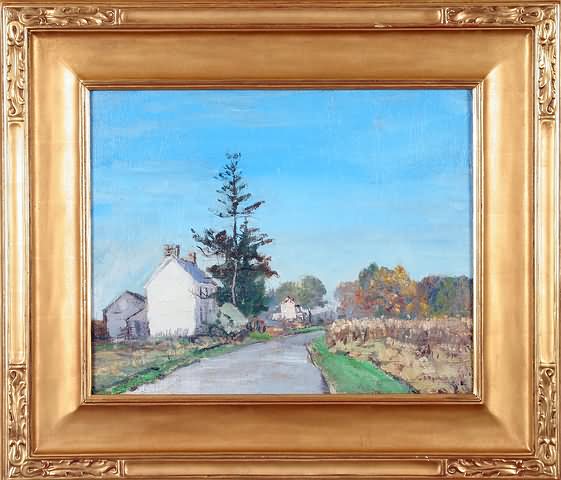 Appraisal: Solebury Farm Bucks County Pennsylvania oil on canvas x SLR