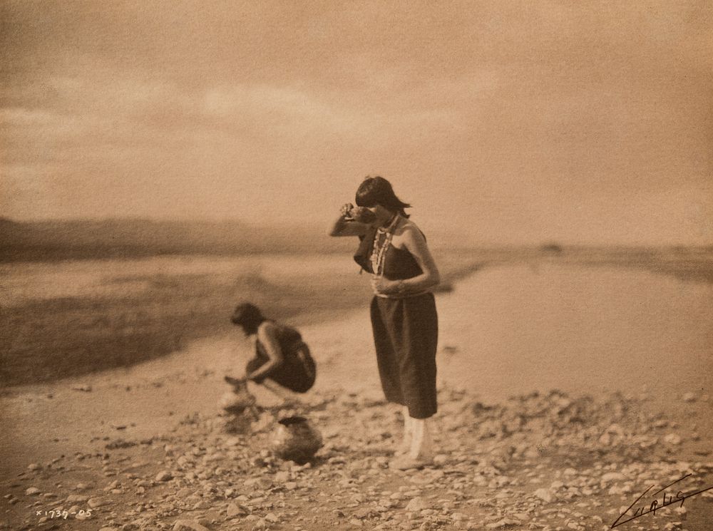 Appraisal: Edward Curtis A Breezy Day at the River Edward S