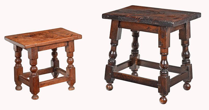 Appraisal: Two Baroque Walnut Side Tables Italian th th century with