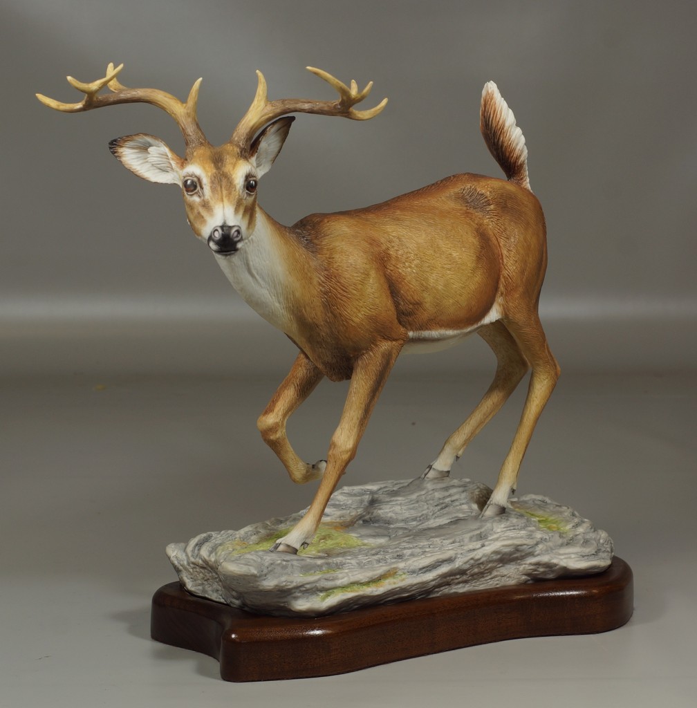 Appraisal: Boehm porcelain figurine White Tailed Buck number made in England