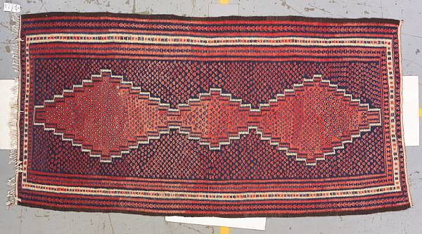 Appraisal: A Southwest Persian kilim Persia Circa size approximately ft in