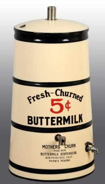 Appraisal: Large Porcelain Buttermilk Dispenser with Spigot Description Front in wonderful