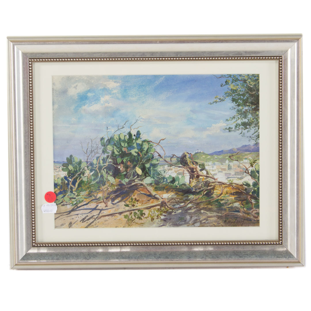 Appraisal: Richard Hendorf Landscape watercolor signed framed