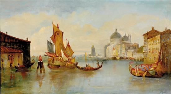 Appraisal: James Meadows British first half th century VIEW OF VENICE