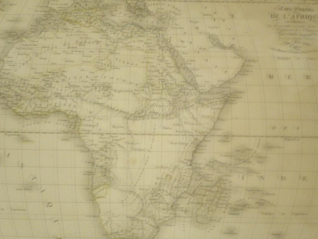 Appraisal: L VivienA coloured map of Africa No published Menard Desenne