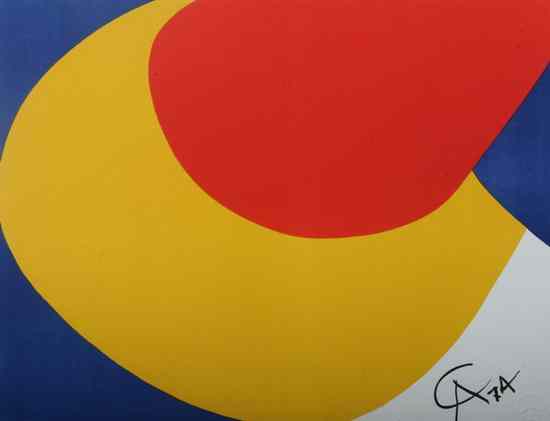 Appraisal: AFTER ALEXANDER CALDER th century HORSE and CIRCULAR SHAPES TWO