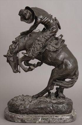 Appraisal: AFTER FREDERICK REMINGTON THE RATTLESNAKE Bronze impressed copyright and with