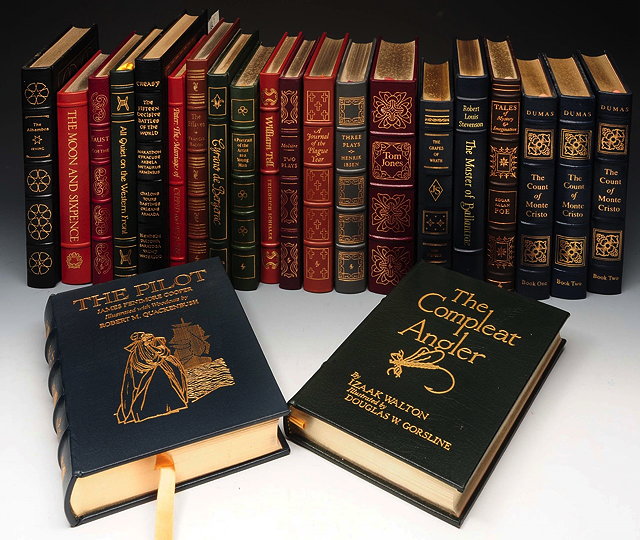 Appraisal: A Collection of leather bindings The Easton press to include