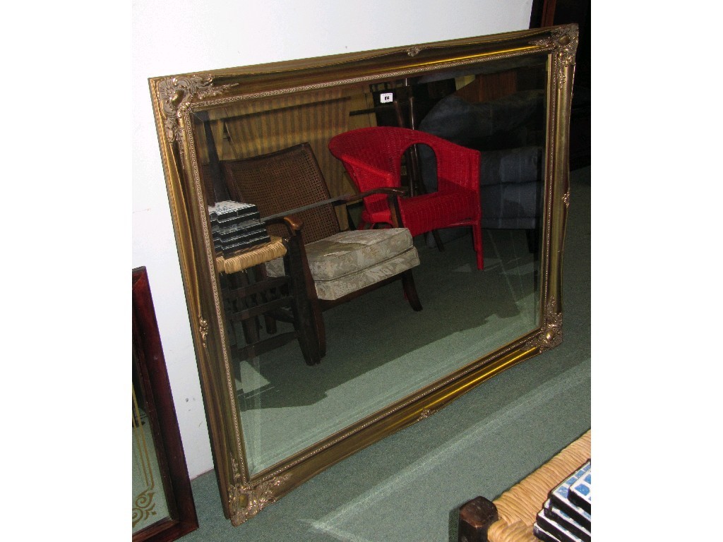 Appraisal: Large gilt framed wall mirror