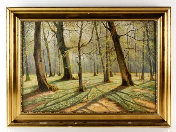 Appraisal: - Groth Forest Landscape O C Vilhelm Groth Danish -