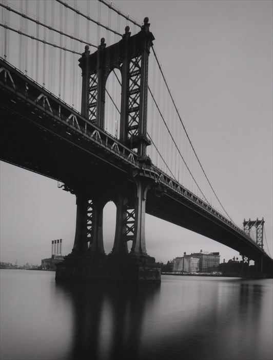 Appraisal: RICHARD MARGOLIS ST C MANHATTAN BRIDGE Gelatin silver print x