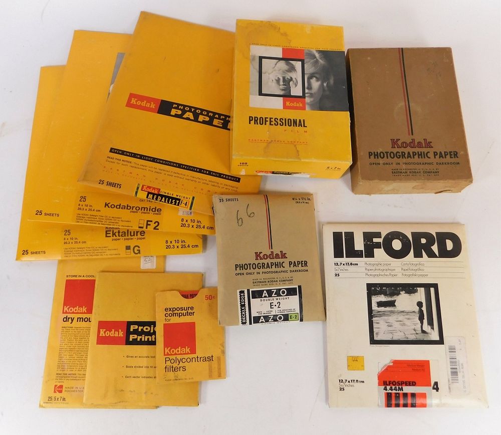 Appraisal: Lot of Kodak Photographic Paper Lot of Kodak Photographic paper