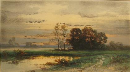 Appraisal: CARL WEBER american - THE EVENING CLOUDS Signed 'Carl Weber'