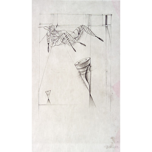 Appraisal: Hans Bellmer German - three works of art Suspended Figure